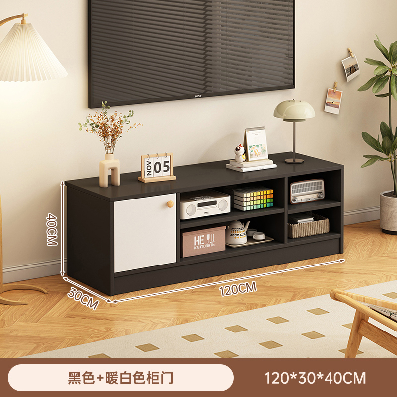电视柜小户型出租房客厅家用中古风落地现代简约一体北欧电视机柜|undefined