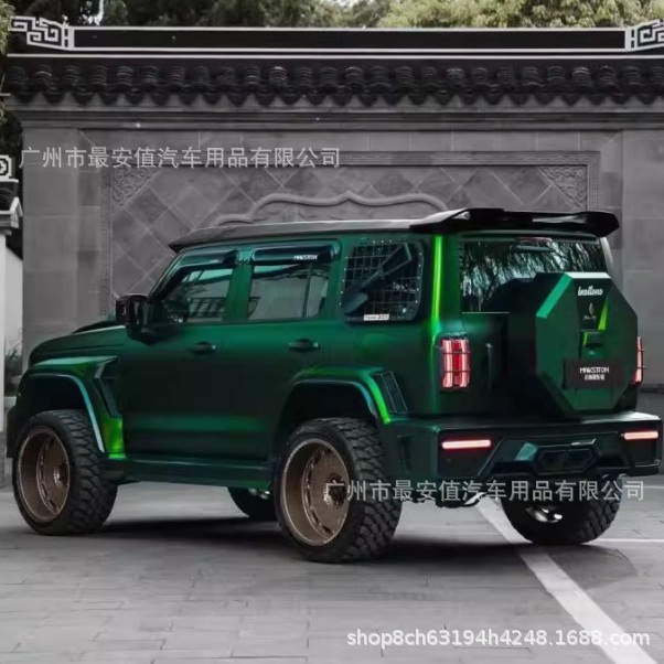Car Color Change Film Pet-Electroplating Film Personalized Ultra-Matte Venom Green Full Body Paint Protection Film Car Paint Color Change Film