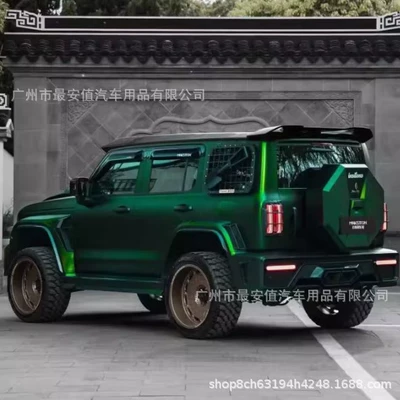 Auto Color Change Film Film Personalized Ultra-Matte Venom Green