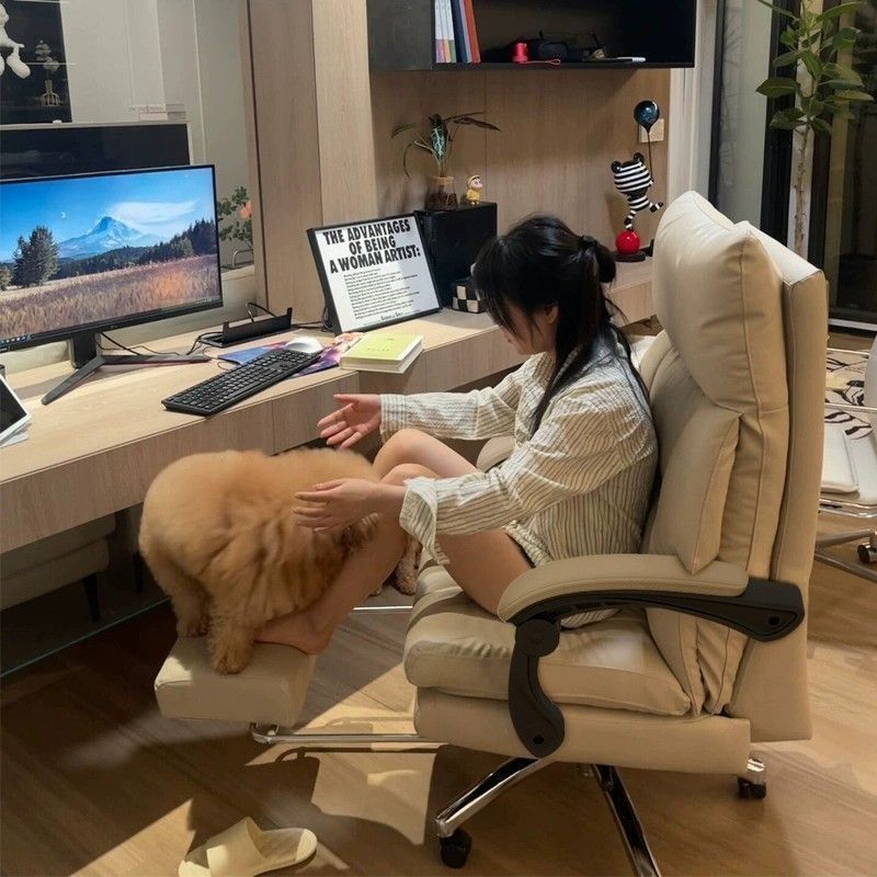 电脑椅家用舒适久坐电竞椅办公椅学生书房可躺升降椅主播座椅|undefined