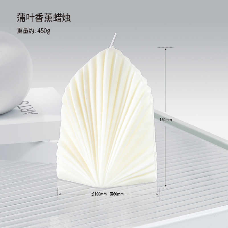 40 velas de aromaterapia de arte de estilo nórdico, modelos calientes, líneas hechas a mano, velas creativas geométricas blancas