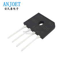 整流桥 GBU606 6A600V 电源桥堆 整流器 插件扁桥 4脚 全新原装