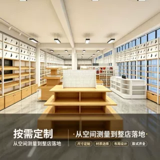 整店定制名创同款商场超市货架多层置物架精品文具店展示架展柜