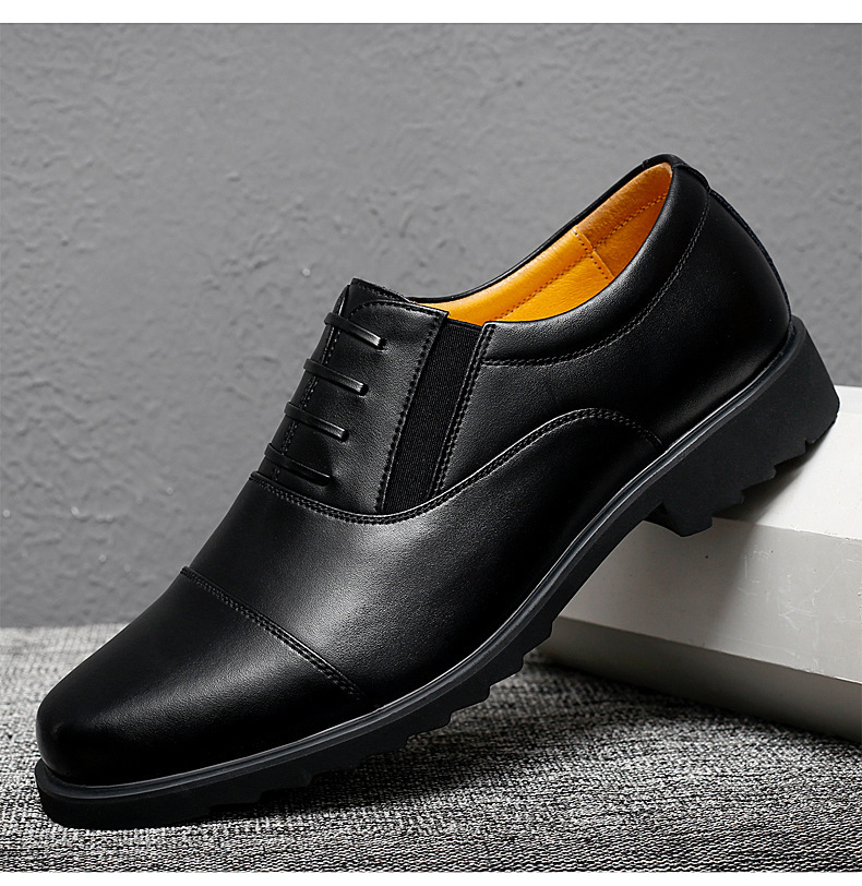 Men's Formal Oxford Patent Leather Suede Pointed Toe Business Casual Shoes_voghion.com