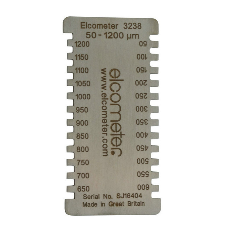 英国易高Elcometer3238梳状湿膜测厚仪湿膜厚度片50-1200μm
