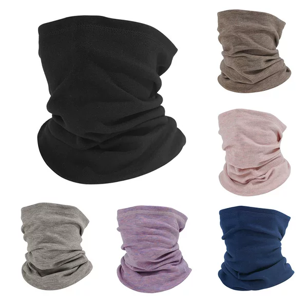 New Fleece Warm Neck Gaiter for Cycling, Mountaineering and Skiing, Face Protection, Windproof Mask, Same Style for Men and Women, Versatile Casual Neck Scarf