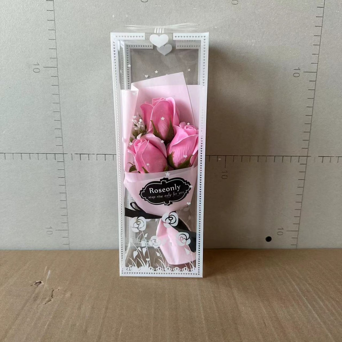 Ramo de Rosas de Jabón de 3 Rosas en Caja de Regalo, Flor de Jabón, para San Valentín y Festividades image 9