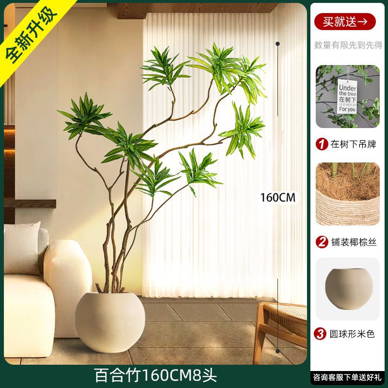 [W Ruyi Bamboo] Chậu đá đầu 160CM8
