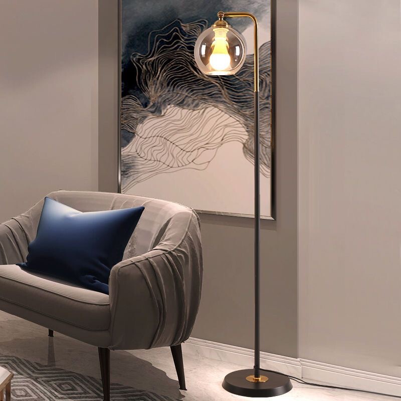 Foreign Trade Commercial Metal Industrial Style Bar Sofa Booth Office Studio Leisure Restaurant Floor Lamp