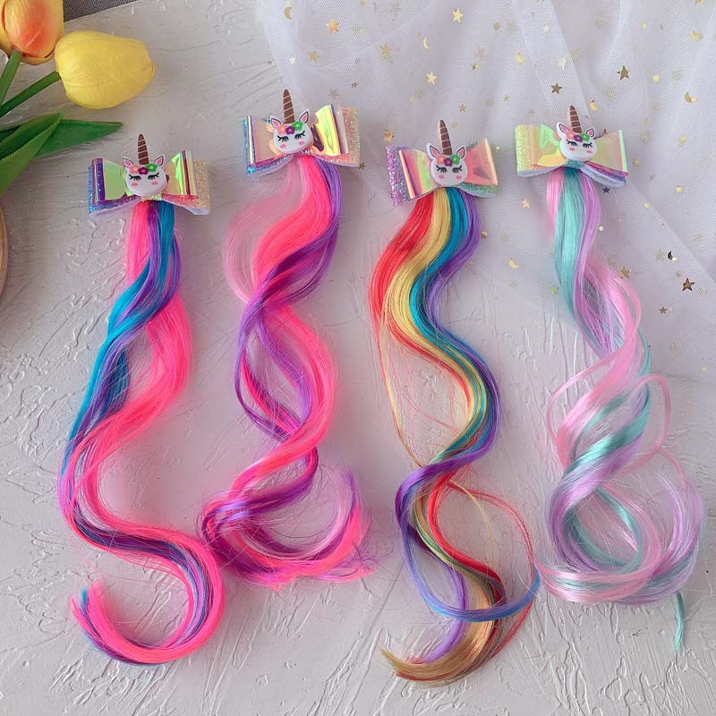 Muchachas Lindo Unicornio El Plastico Pinza Para El Cabello display picture 4