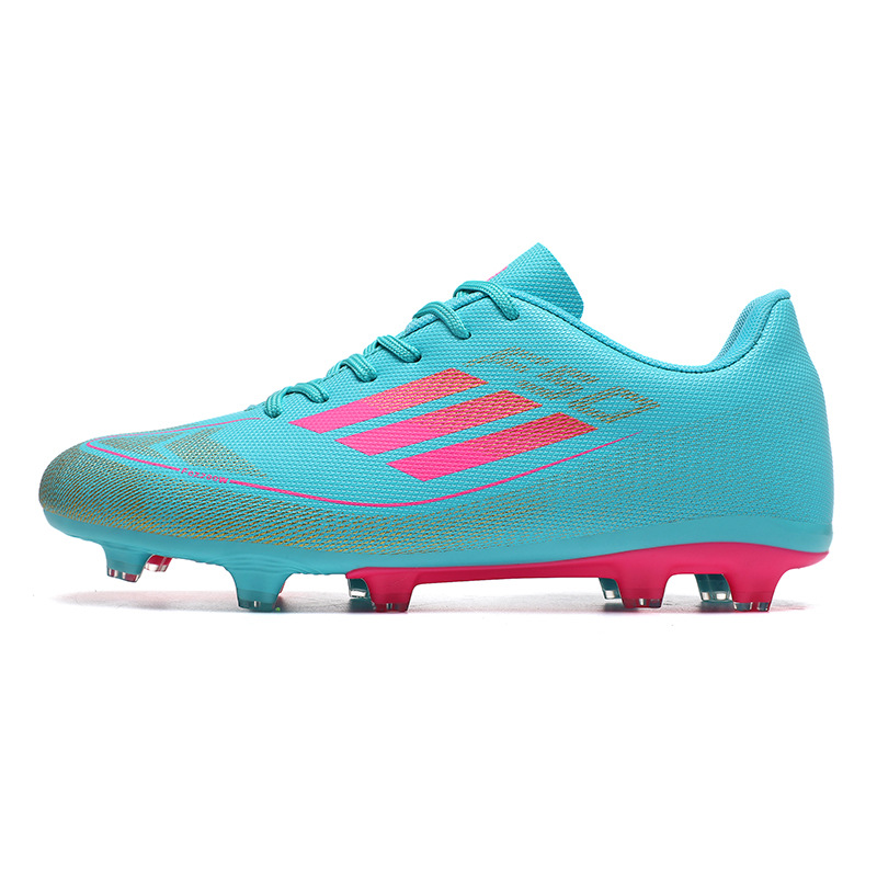 2025 nuevos zapatos de fútbol transfronterizos para hombres y mujeres, zapatos de entrenamiento de entrenamiento de clavos de clavos de juventud