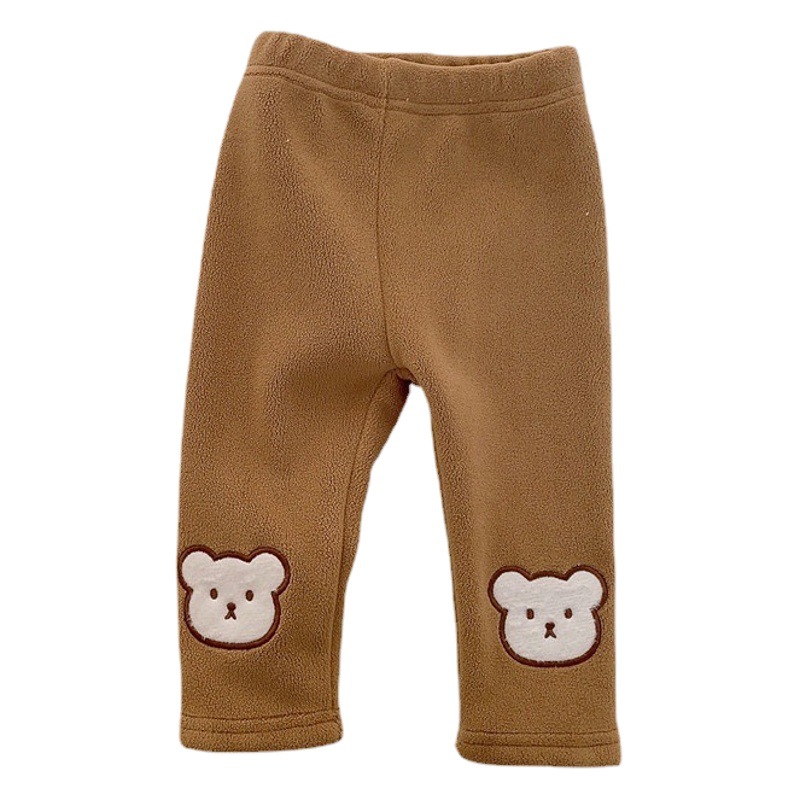 Polainas de invierno para niños ropa de invierno para bebés polainas forradas de lana olímpica pantalones engrosados para bebés pantalones calientes para bebés