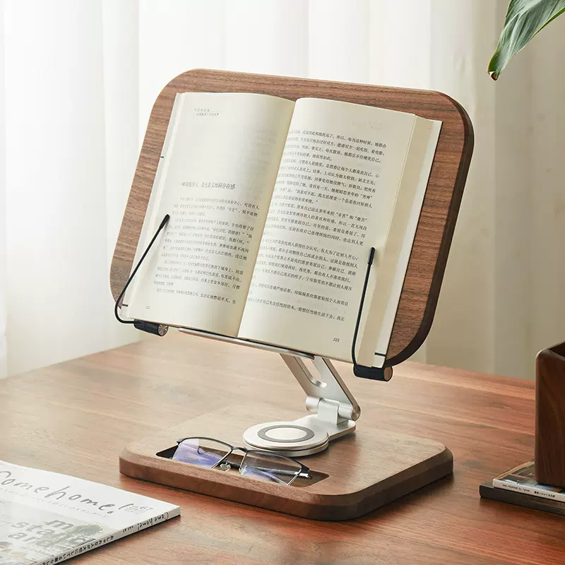 木质阅读架学生看书夹书读书电脑实木架子桌面支架放书儿童小学生