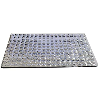 Car Shock-Absorbing Pad Butyl Rubber Self-Adhesive Soundproofing Insulation Cotton Shock Absorption and Noise Reduction Black/Silver