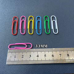 Colored paper clips 28mm, curved clips 33mm, folders 50mm, multi-color 25mm, colored clover clips