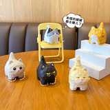 Оригинальный деревянный стиль резьба в стиле мяу -мяу -мяу для маленьких украшений