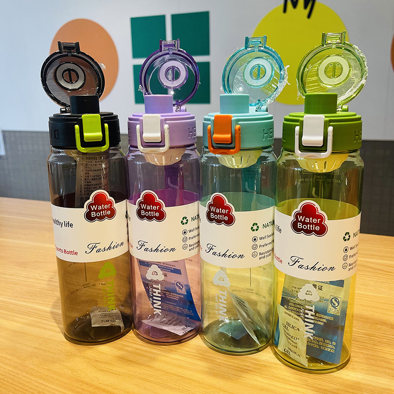 Yitong recto tazas de agua de verano tazas de agua de plástico para hombres y mujeres simple estudiantes portátiles tazas de plástico al por mayor