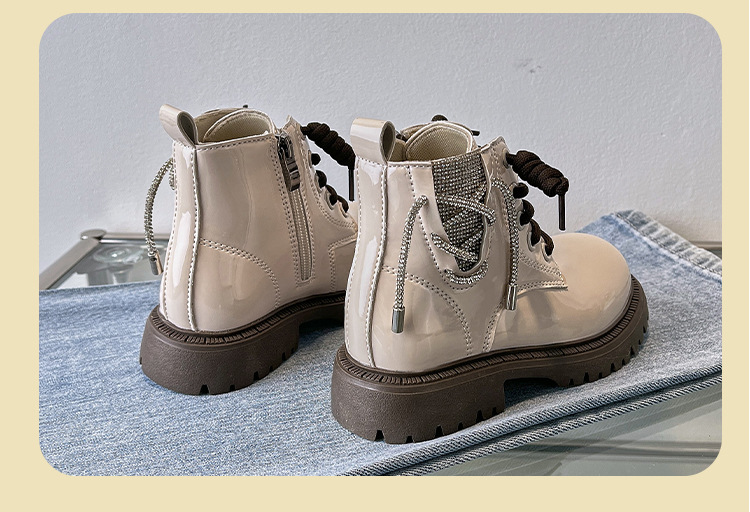 Children's Martin boots autumn and winter new style girls boots non slip girls black big children's short boots boys spring_voghion.com