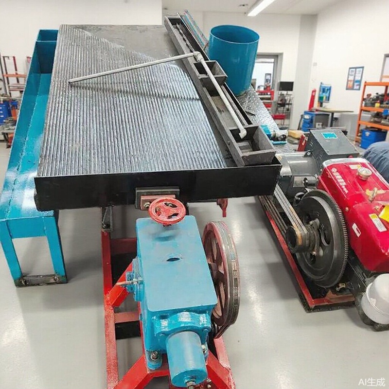 Binghui 6S Shaking Table Ore Separation Equipment, Gold Panning Heavy Separator, Small Gold Washing Machine, Large Groove Steel Alluvial Gold Shaking Table Binghui 6S Shaking Table Ore Separation Equipment, Gold Panning Heavy Separator, Small Gold Washing Machine, Large Groove Steel Alluvial Gold Shaking Table