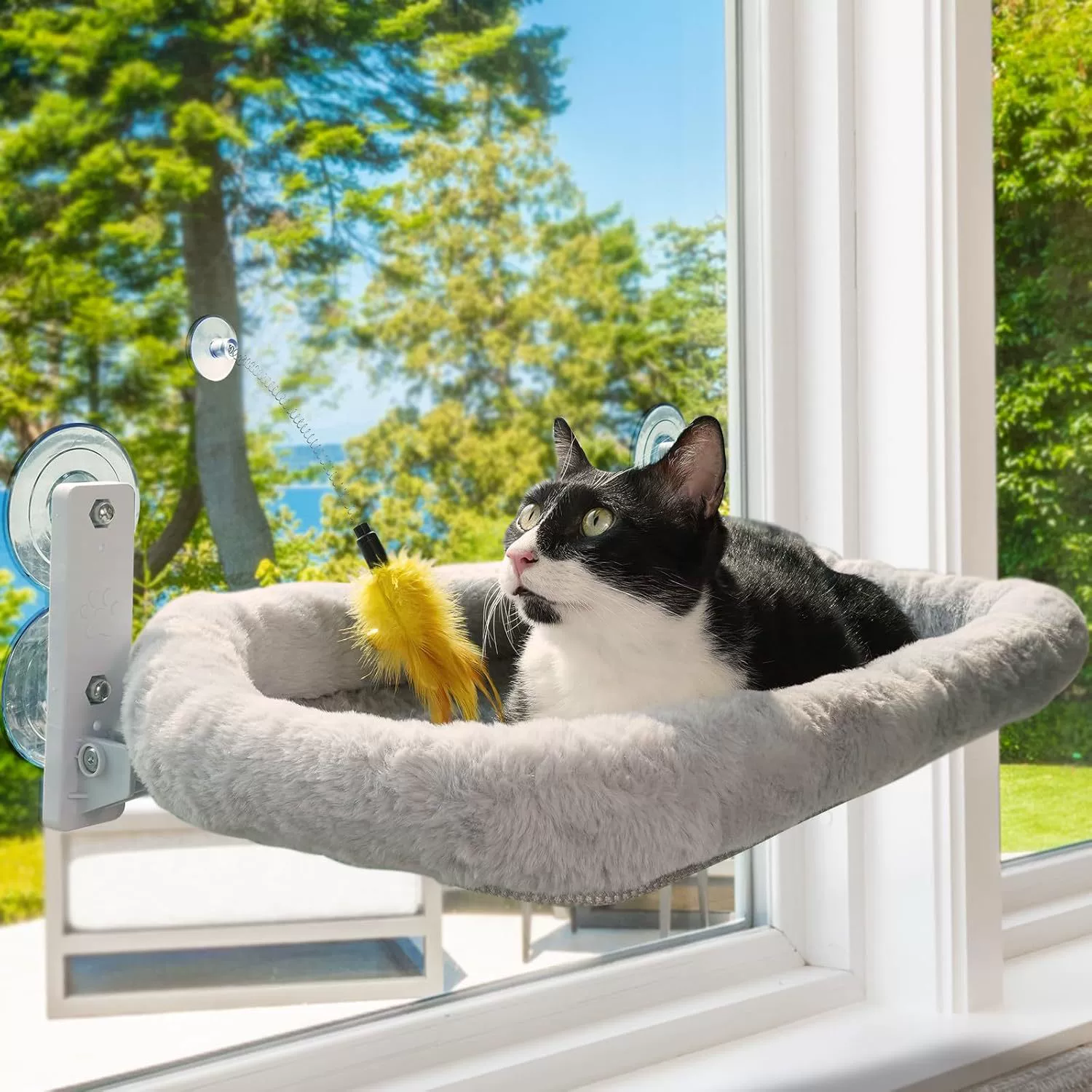 Трансграничный взрыв кошачий гамак складной кошка гамак подвесная стеклянная присоска кошачий гнездо питомцы гамак кошачий принадлежности