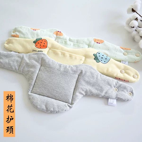 Pure Cotton Neck Warmer with Pocket for Cervical Spine Protection, Suitable for Air-Conditioned Rooms, Heating Neck Wrap, Small Shawl Neck Scarf