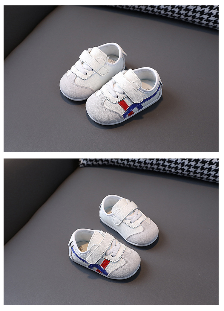 Sneakers per bambini in pelle con suola morbida primi passi_voghion.com