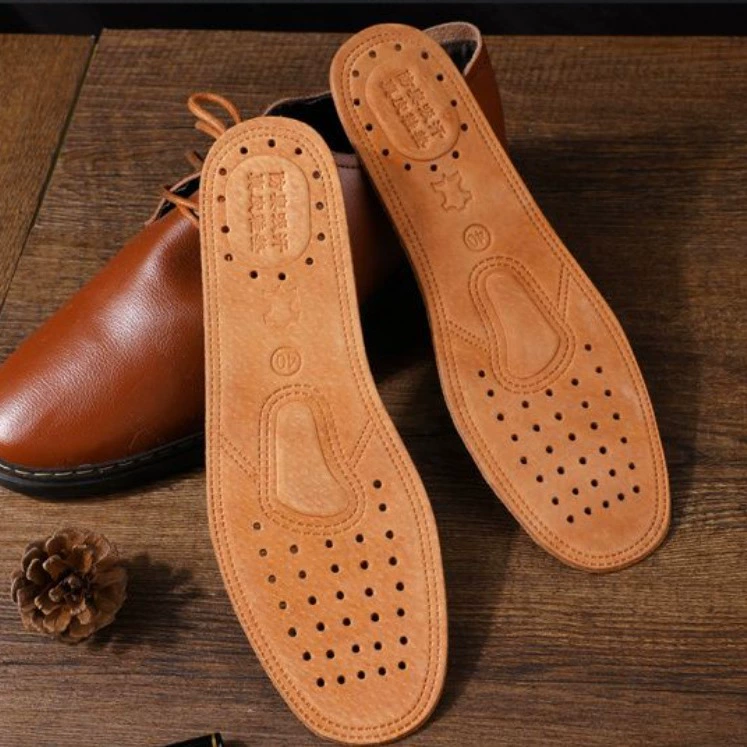 Кожаные стельки впитывают пот и дезодорируют, кожаные стельки для мужчин и женщин, стельки для спорта и отдыха, стельки для весны, лета и осени.