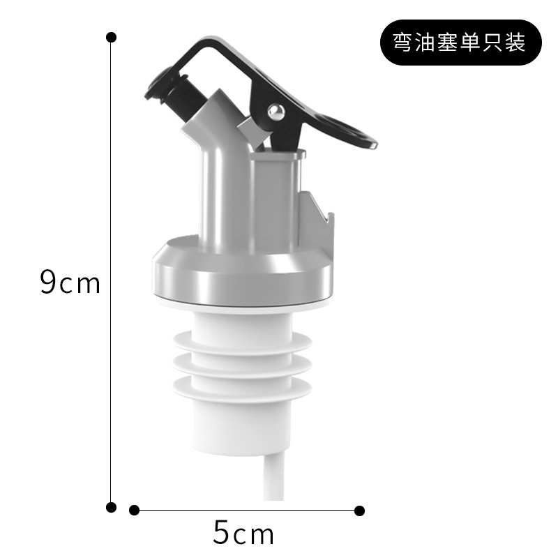 Botella de aceite de vidrio cuadrada actualizada con tapón sellado a prueba de fugas no colgante botella de aceite de cocina salsa de soja frita condimento doméstico