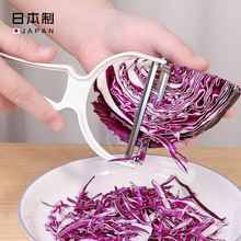 日本大号刨刀家用厨房沙拉刨蔬菜水果不锈钢切丝器多功能刨丝刀