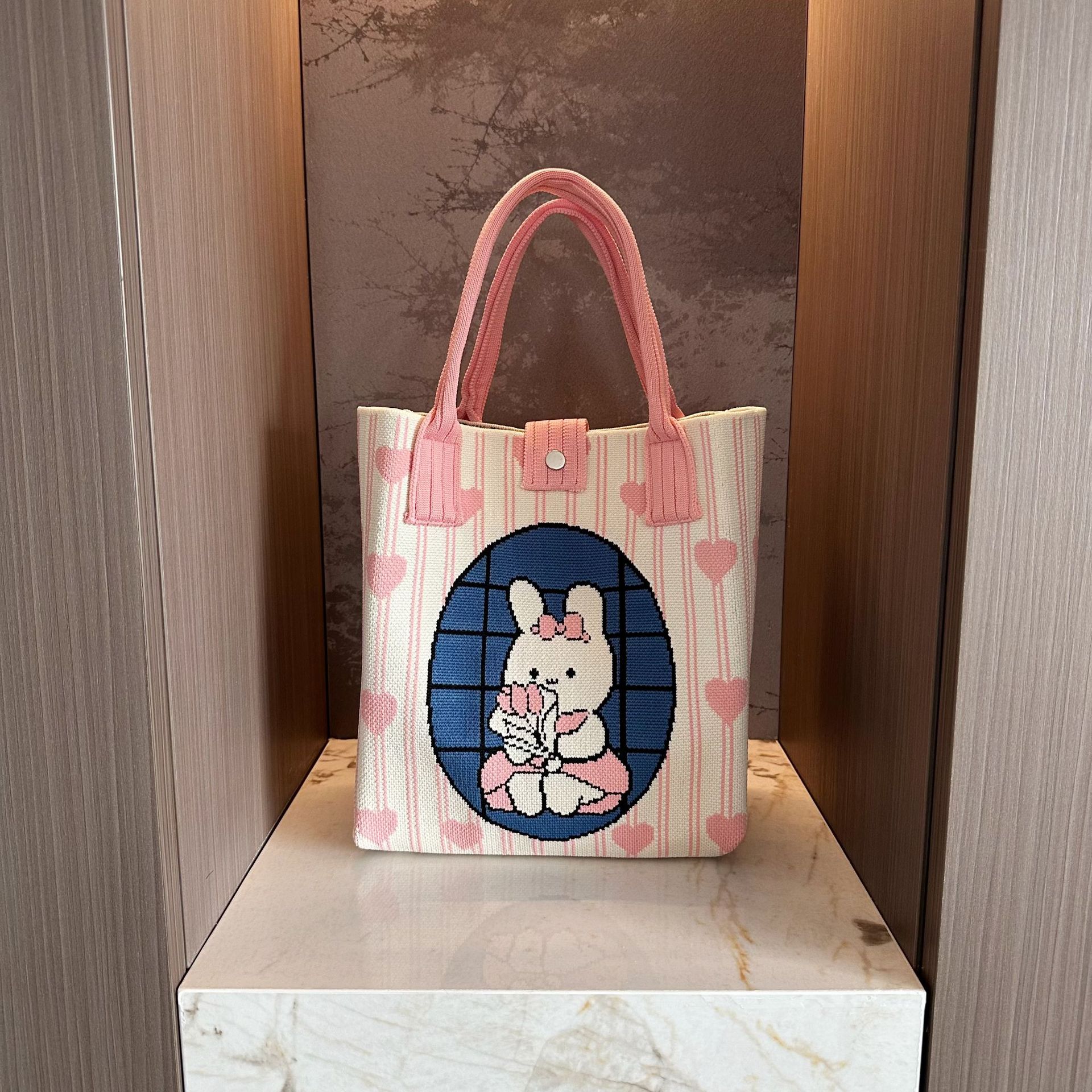 Catuones lindas bolsas de punto bolsas de almacenamiento de viaje pequeño portátil hombro único oblicuo bolsas de teléfono móvil bolsas de mano de mujer versátiles