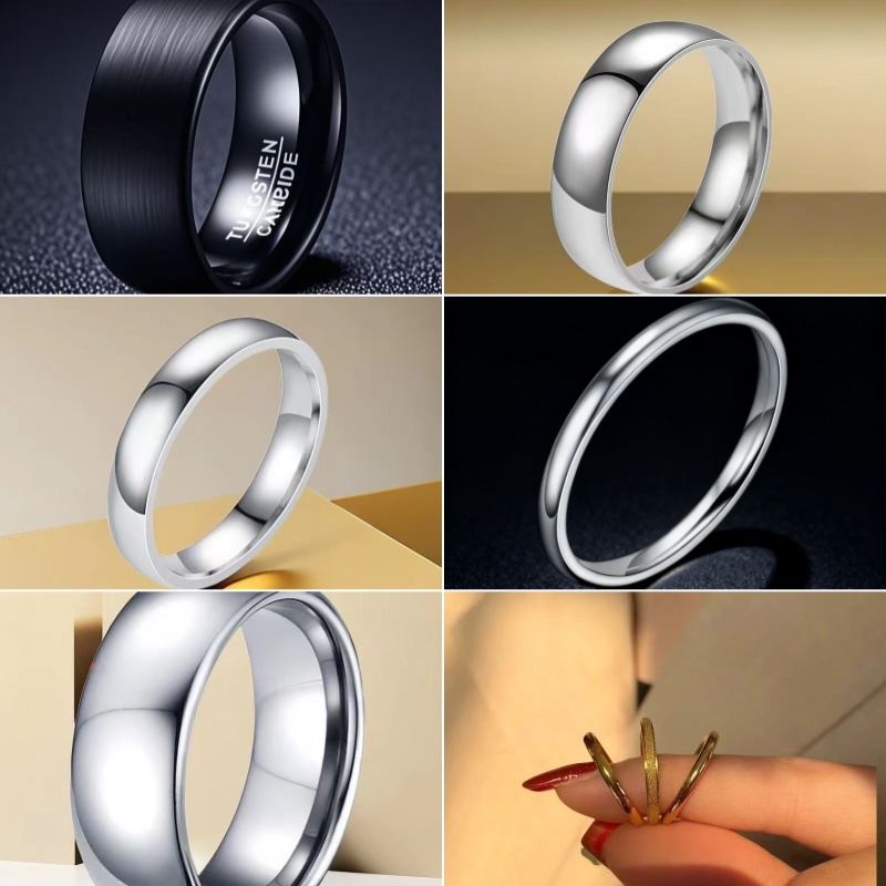 Minimalistischer Ring Aus Edelstahl Für Damen Und Herren_voghion.com