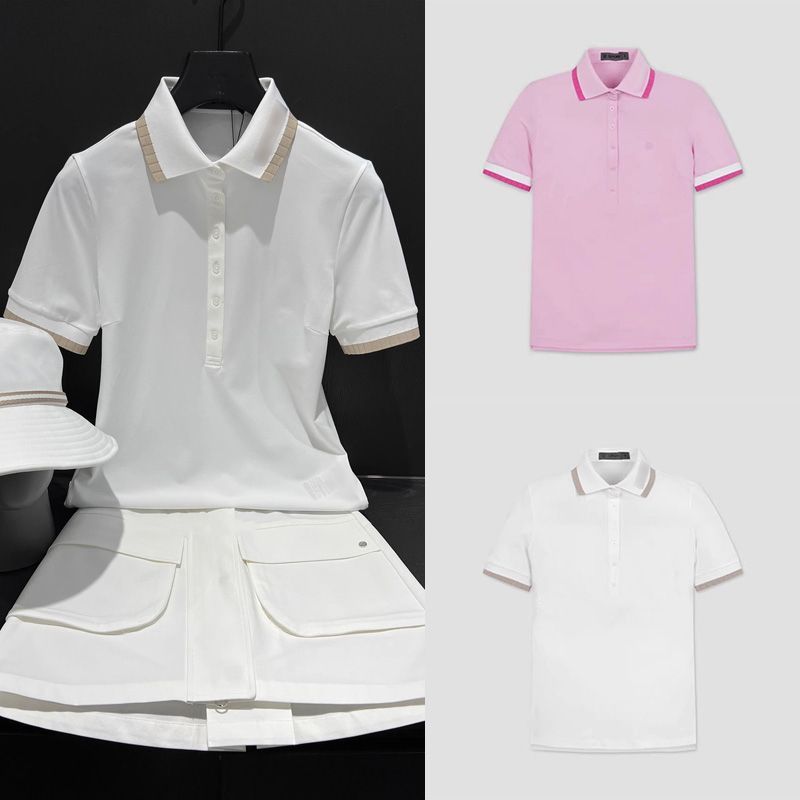 Summer New Korean Golf Polo Shirt with Short Sleeves, Slim Fit, Breathable and Trendy