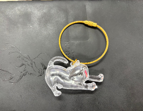 跨境新品透明猫毛收纳盒饰扭蛋猫咪毛发存放胶囊包钥匙扣挂件纪念|undefined