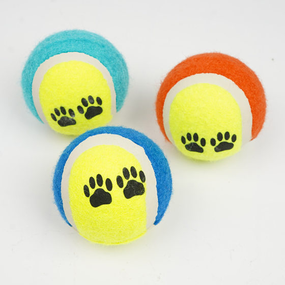 Pet Tennis Dog Cat Training Bite Ball Pet Footprint Ball Interactive Educational Dog Toy Dog Bite Ball Wholesale