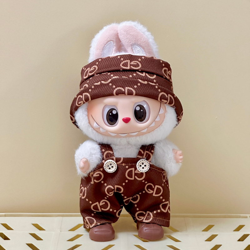 仅衣服适用于17cm拉布布搪胶娃娃毛绒公仔等可穿衣服换装着替服装|undefined
