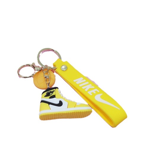 Cartoon AJ 3D Basketball Shoes Keychain, Simulated Trendy Shoes Keychain, Couple Bags Hook Decor, Pinball Machine Charm