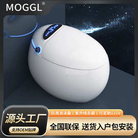 跨境彩色蛋形智能坐便器鹅蛋形宽座圈泡沫防溅新款全自动智能马桶