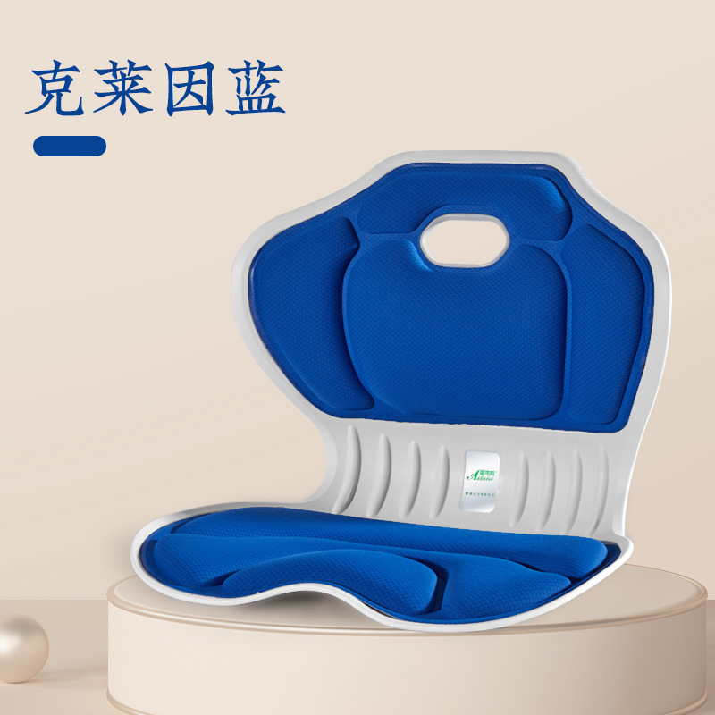 日本製花びら型腰痛対策クッション、姿勢矯正、美尻効果、オフィス用メモリーフォームクッション、背骨保護、猫背防止、長時間座っても疲れにくい神器