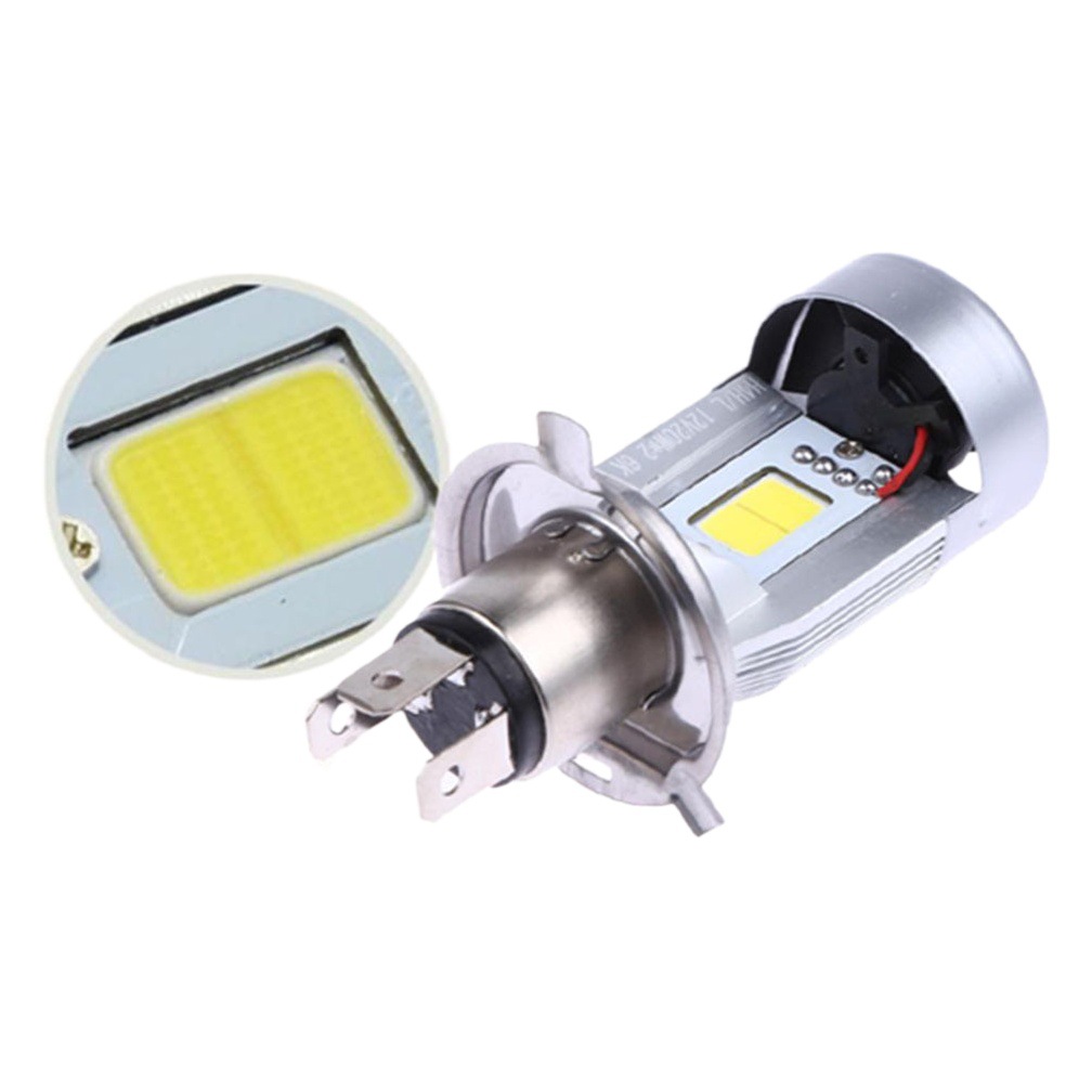 New motorcycle light Angel Eye led headlight HS1 H4 ghost fire devil eye electric car modification three claw BA20D