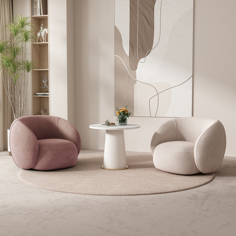 Salón de belleza sala de descanso departamento de ventas negociación sofá individual mesa redonda combinación de balcón sofá silla sala de estar