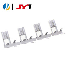 聚盈厂价直销黄铜镀锡6.3弯头插簧高脚10-12AWG250旗形端子