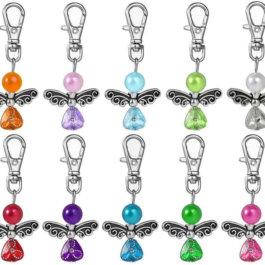 Nuevo llavero de ángel de la guarda, regalo de bodas, bautismo de bebé, sacramento, fiesta de cumpleaños, colgante, manualidades de bricolaje