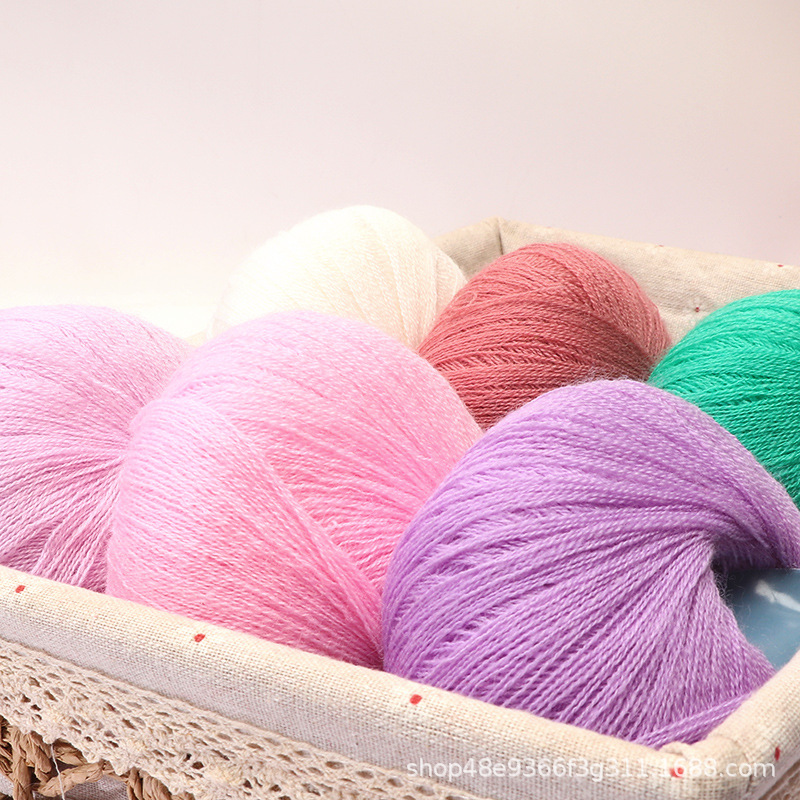 九色鸟细羊毛线 手工diy编织围巾毛衣提花毯子 细毛线团