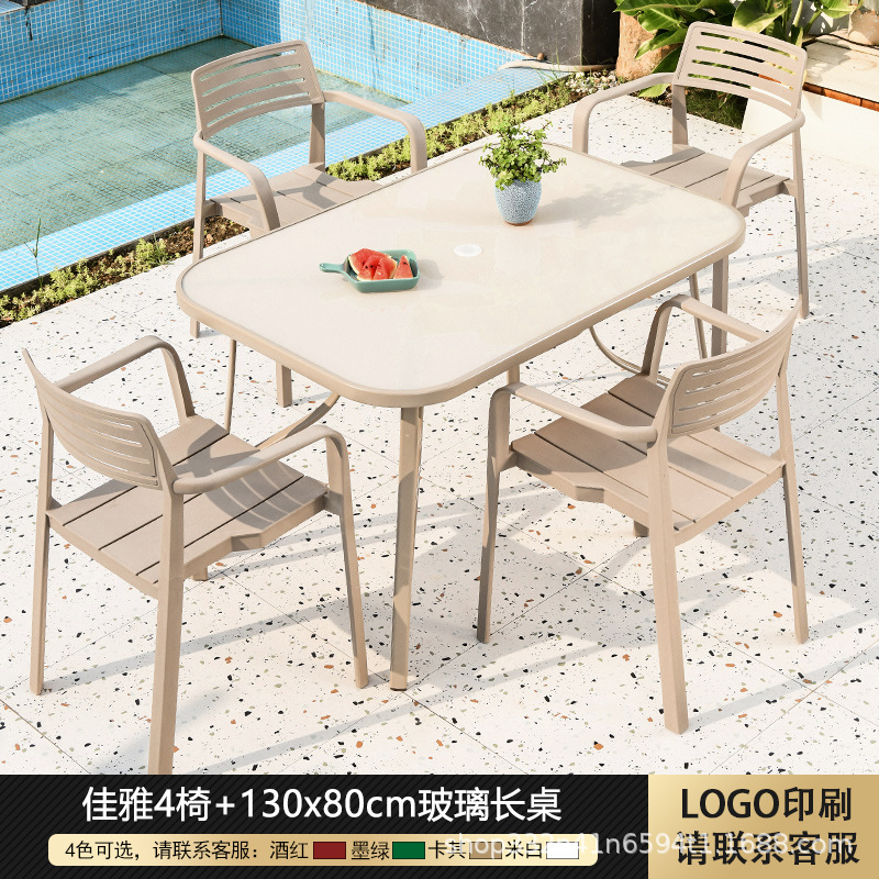 4_1 [자야 의자 _ 130X80cm 유리 긴 테이블]]