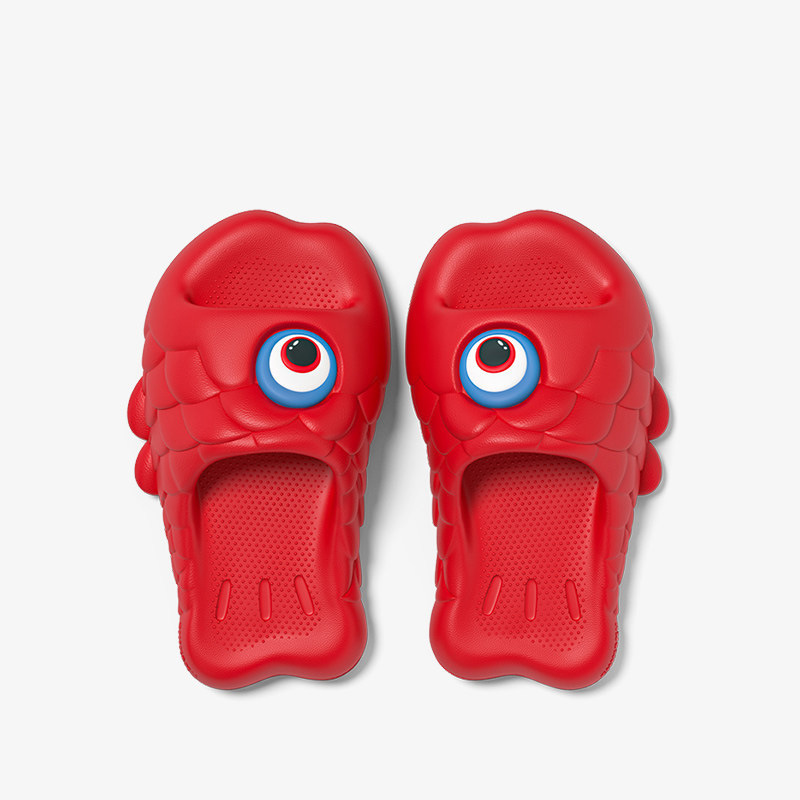2026 New Product Year of the Horse Good Luck Koi Slippers for Women and Couples, Thick-Soled Non-Slip Bath Slippers for Men, Suitable for Home and Outdoor Use