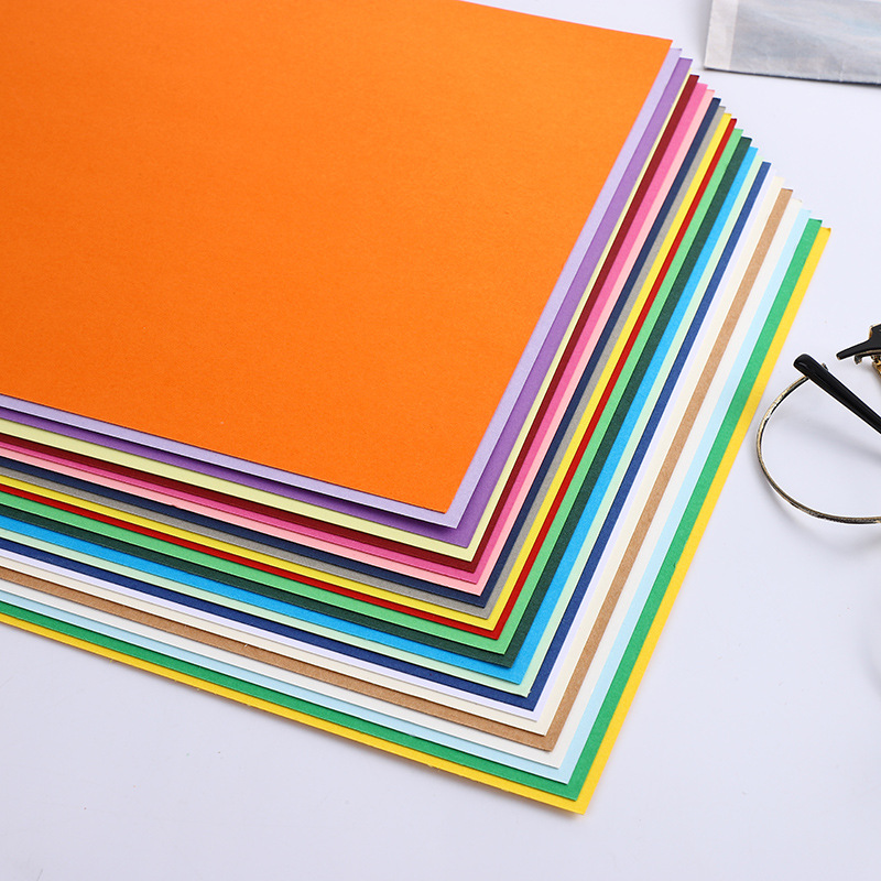 250g completo abierto gran color cartón jardín de infantes papel decorativo corte duro cartón DIY cartel papel plegable