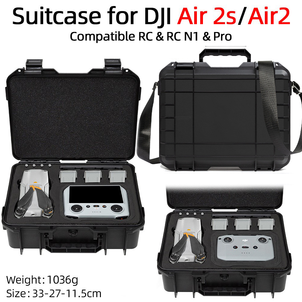 Aplicable Dajiang air2s Paquete de almacenamiento aire 2s anti-explosión caja DJI 2s con caja de almacenamiento de pantalla RC control remoto