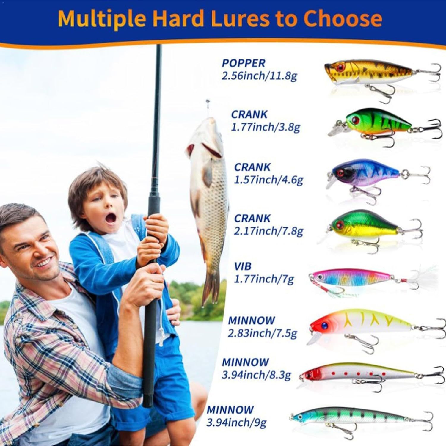 Christmas countdown fishing tackle set
