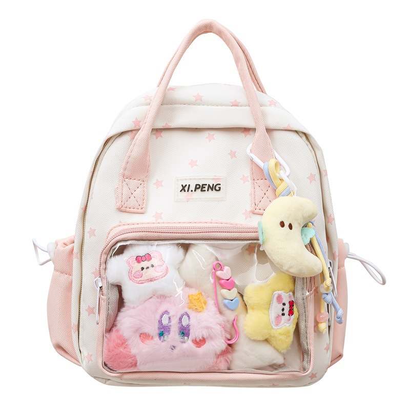 Mochila de moda encantadora ligera y amorosa impresión de bolsos portátiles multipropósito primavera nuevo lote de bolsas escolares para niños y niñas