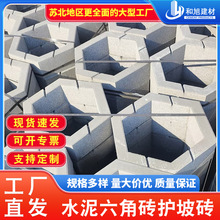 混凝土六角砖空心六棱砖市政绿化带水泥砖工厂直销高速河道护坡砖
